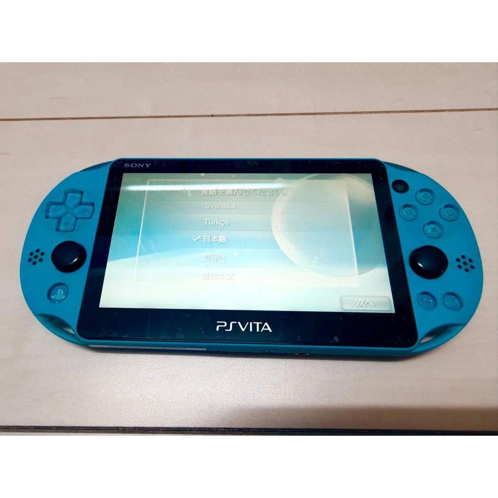 Used PS Vita PCH-2000 Blue with 8GB Memory Card and Software