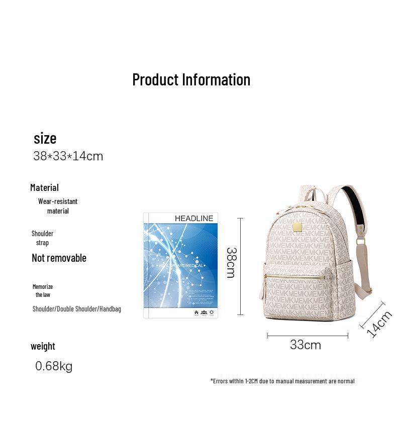 Trendy Large Capacity Women's Korean Style Backpack - Versatile Fashion for School or Commute