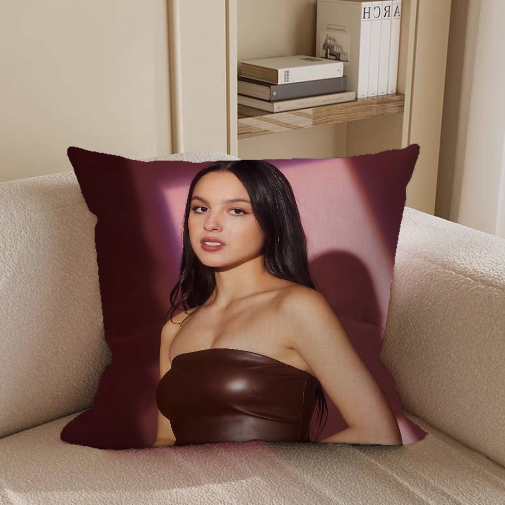 Singer O-Olivia Cool R-Rodrigo Anime Pillow Case Removable Washable Cushion Cover – All-Season Soft Linen