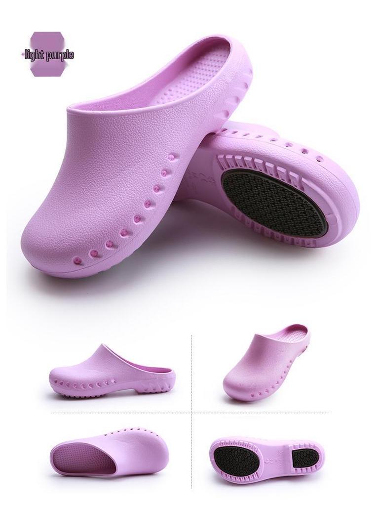 Anti-Slip EVA Rubber Sole Laboratory Slippers for Doctors