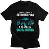 Custom I Plan On Scuba Diving T Shirt Men 100 Cotton Tshirt Leisure Diver Quote Tee Tops Fashion Tshirts