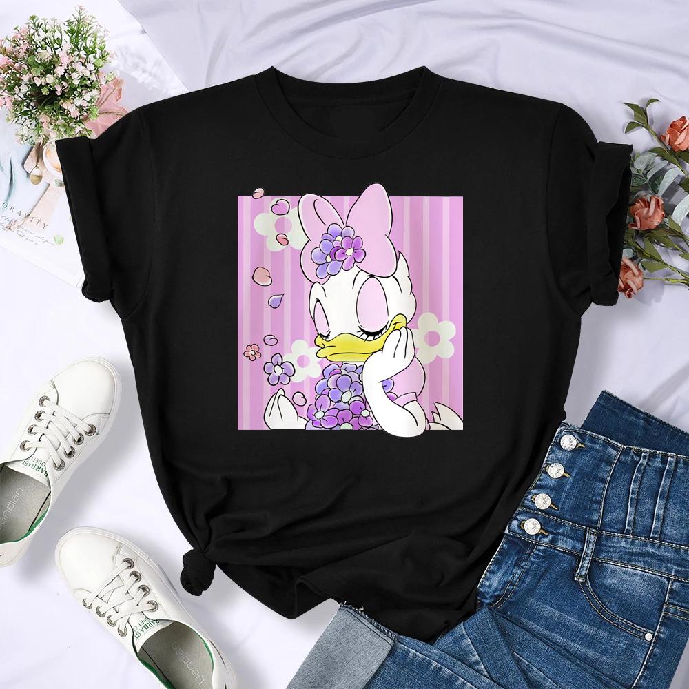 2025 New Popular Kawaii Disney T-shirt Cartoon Women Disney T-shirt Fun Top Fashion Women's T-shirt