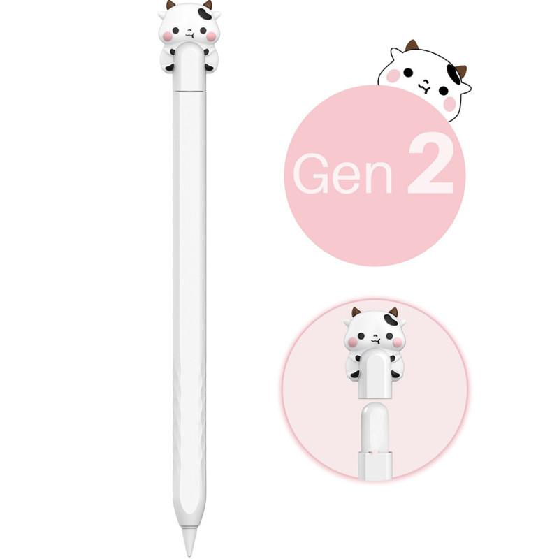 New! Portable Soft Silicone Cartoon Pencil Case Capacitive Pen Protective Sleeve Compatible For Ipencil