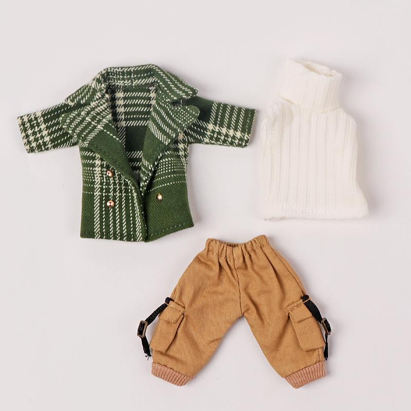 Ob11 Blazer Plaid Windbreaker Molly Baby Clothes 12 Points BJD Set For Obitsu11 GSC Molly 1/12 Doll Clothes Doll Accessories