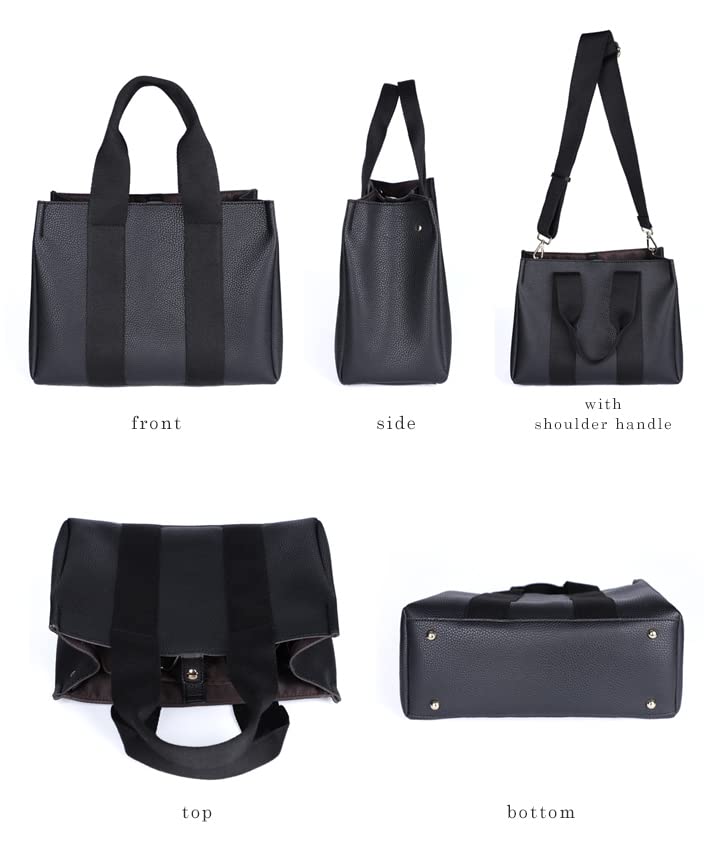 Lizdays Damen A4 Tragetasche, 2-Wege, Bandgriff, IC-Kartenfach, Klein (Grau Beige)