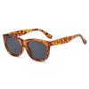 Retro large frame brown sunglasses women's street shot round face concave shape anti-ultraviolet advanced sunglasses s