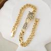 European and American New Women's Fashion Hip-hop Jewelry Stone Leopard Bracelet Bracelet Bracelet