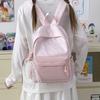 Bow Ctrast Backpack Women's Lightweight School Bag