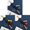 Apple Tower Keychain For Women Car Bag Accessory With Electroplated Metal Finish