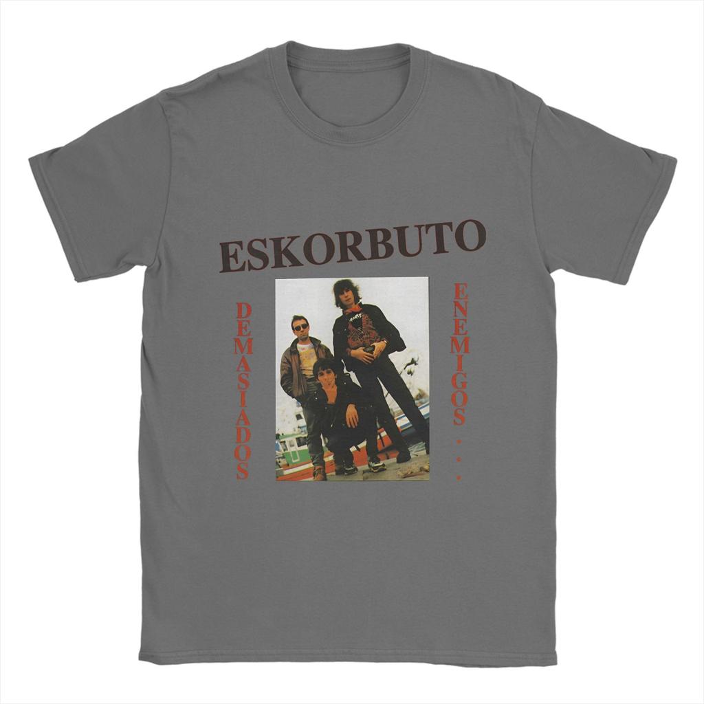 Herren T-Shirt Eskorbuto Maldito Freizeit Baumwoll T-Shirts Kurzarm Retro T-Shirts Rundhals Tops 6XL