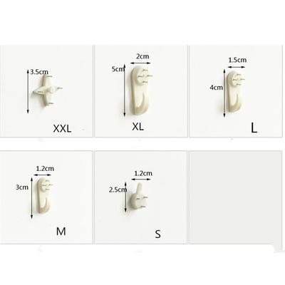10Pcs Photo Frame Wall Hang Picture Claps Solid Wall Nail Non-Trace Nail Hooks