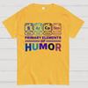 Grundelemente des Humors Baumwolle Sommer Lässig Cool Locker T-Shirt