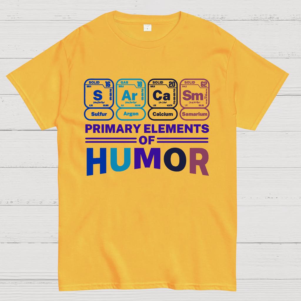 Grundelemente des Humors Baumwolle Sommer Lässig Cool Locker T-Shirt
