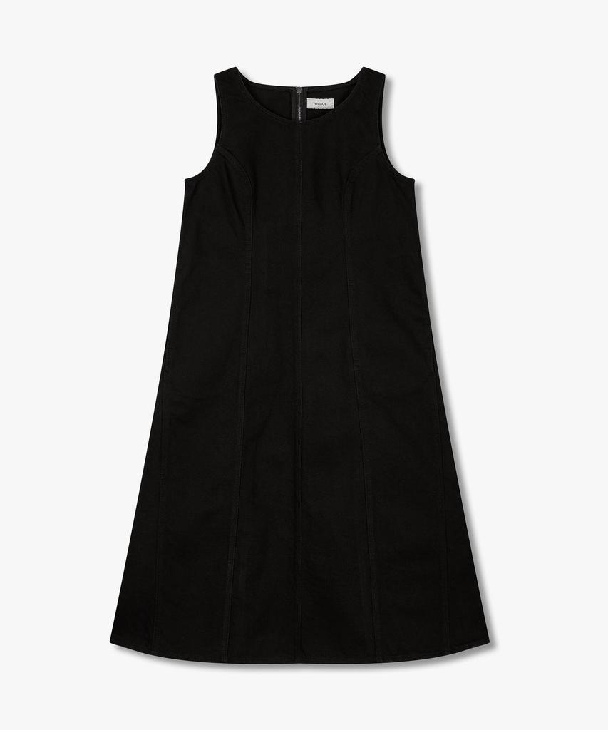 STUDIO TOMBOY Denim Slim Sleeveless Dress_Black 9106241203