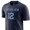Nike NBA Memphis Grizzlies Ja Morant T-shirt Dark Blue/Light Blue Men Streetwear DR6382-425