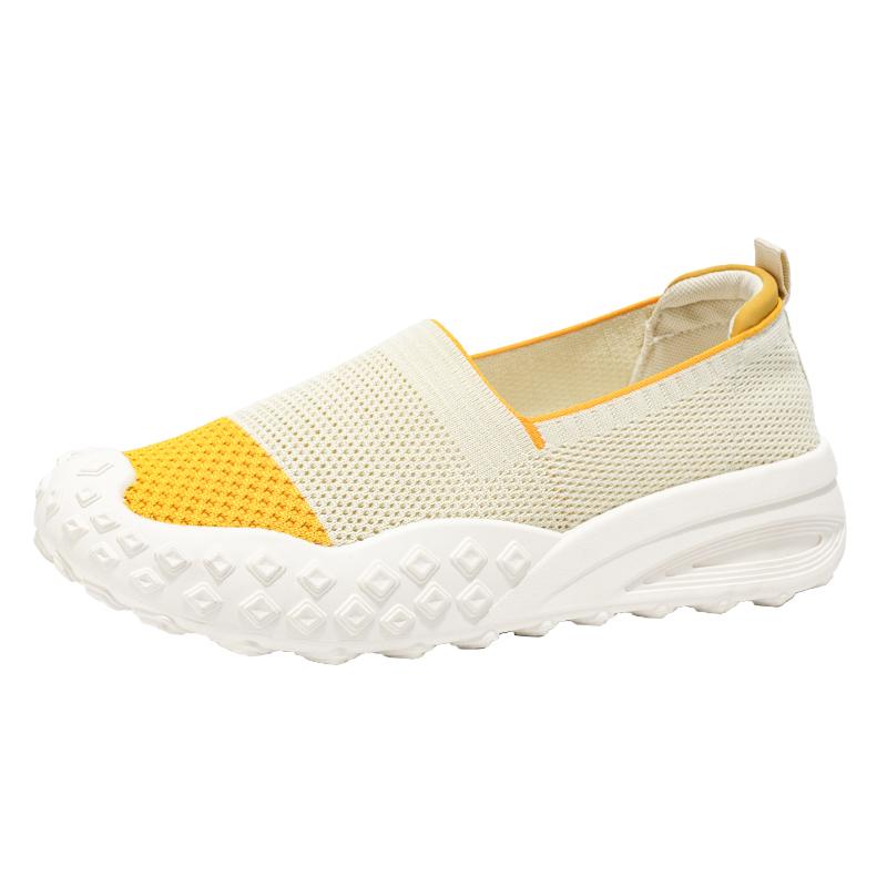 New Women's Shoes Comfortable Lightweight Hollow Breathable Soft Non-slip Flat Mesh Casual Shoes Outdoor Casual Sports Shoes