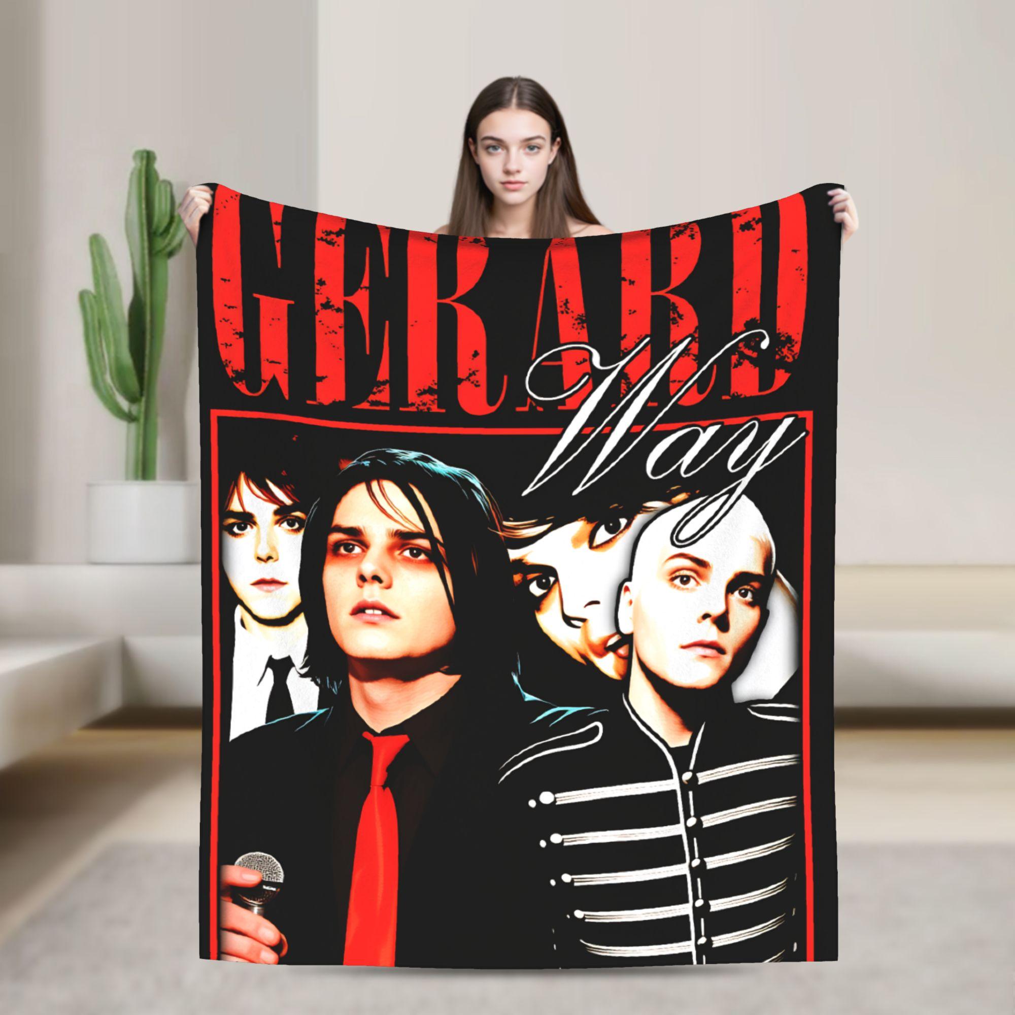 G-Gerard Way MCR  Warm Soft Blanket  Travel Plush Bedding Throws Aesthetic Outdoor Flannel Bedspread Sofa Bed Cover 30x40in