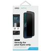 UNIQ Optix Privacy iPhone 15 Plus 6.7" /14 Pro Max 6.7" Privacy Tempered Glass with Applicator