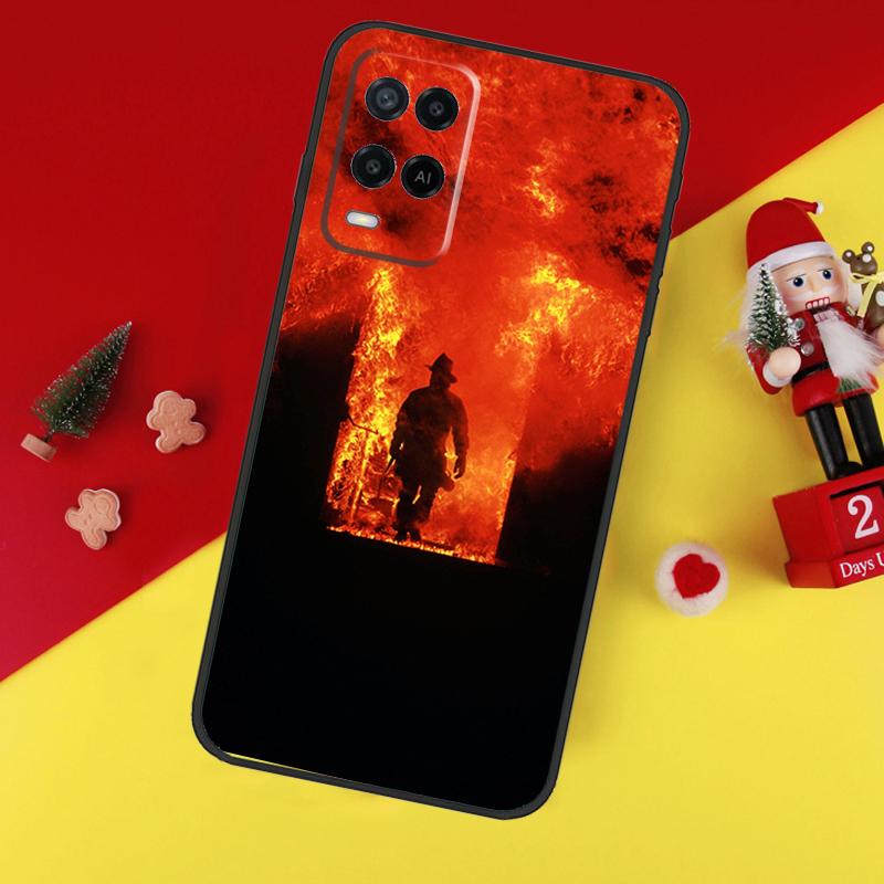 Firefighter Fire Fireman For OPPO A38 A58 A78 A98 A54 A74 A94 A16 A76 A96 A5 A9 A52 A72 A79 A53S A15 A17 A57 Case