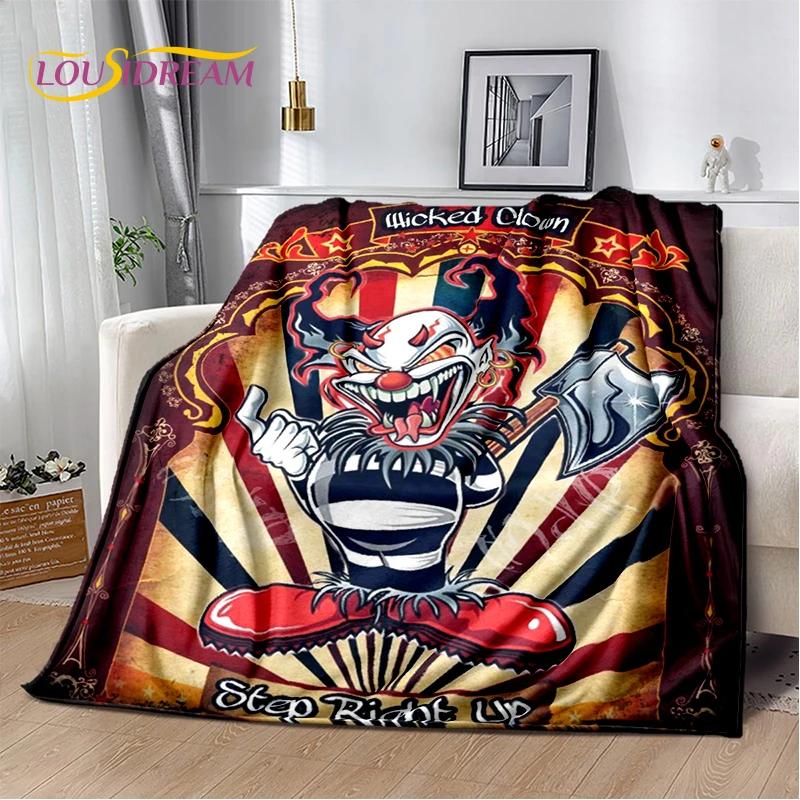 Icp Insane Clown Posse Juggalo Rap Metal Soft Flannel Blanket for Bed Bedroom Sofa Picnic,Throw Blanket for Cover Outdoors Gift