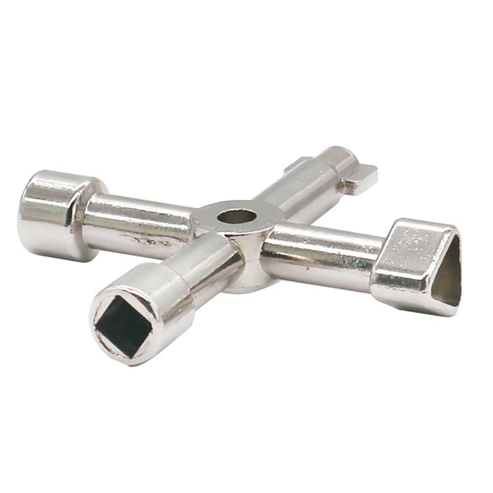 4way Key Wrench Alloy Electrical Electricians Switchboards Key Lock Tools Cable Safety Switches Universal Cross Triangle Wrench