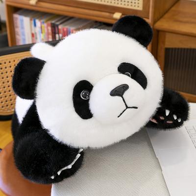 Simulated Cute Golden Sable Panda Party Style Giant Panda Doll Plush Toy Doll Accompany Doll To Sleep and Hug Pillow