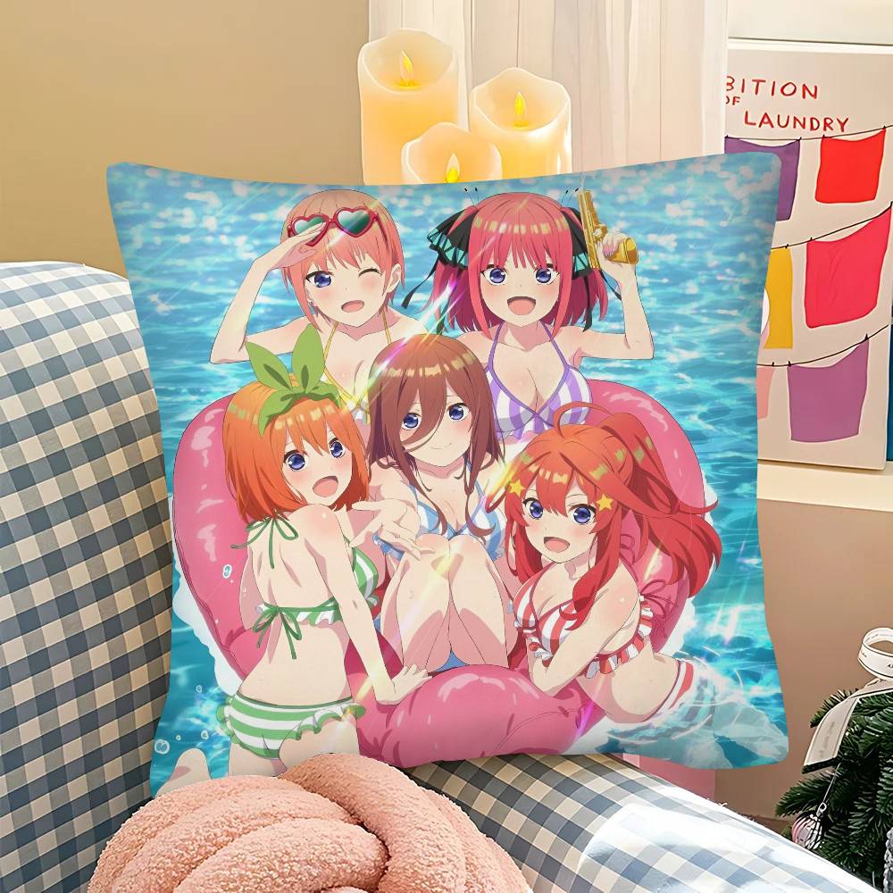 pc The Quintessential Quintuplets Pillow Case Fashion Square Pillowcase Bedroom Sofa Room Ins Decoration Leisure