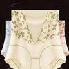 Girdle Panties Postpartum Body Shaper High Waist Lace Floral Briefs Elastic Slimming Shapers  Women