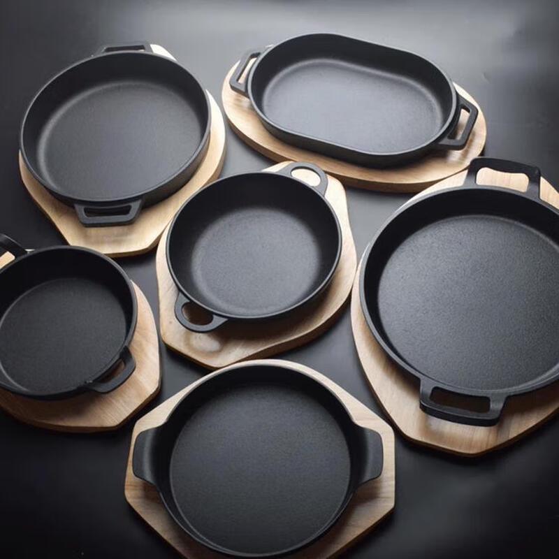 Wuhe Thickened Cast Iron Teppanyaki Grill Pan