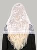 New Embroidered Floral Scarf Church Shawl Christian Veil Spanish Mantilla Lace Shawl Floral Women Handkerchief Headscarf Wraps