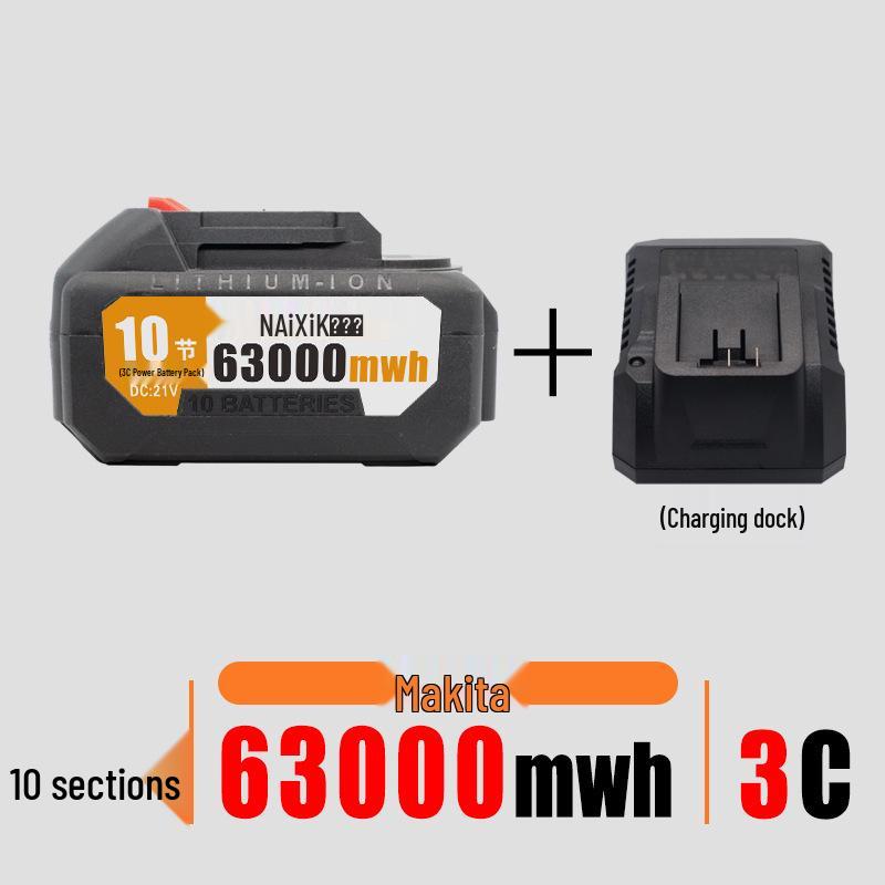 21V Electric Wrench Battery Compatible with Dayi Makita-Style Tools, Angle Grinder, Chainsaw, Lithium Battery