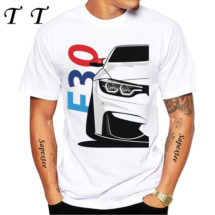 New Summer Men Short Sleeve Drive The Classic Germany EUDM - E34 M5 - X5 E30 Cars Evolution Retro T-Shirt Boy Casual White Tees