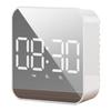 Fashionable LED Digital Mirror Clock with Voice Control Alarm Time and Temperature Display for Students Table Clock