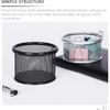 Operitacx 4Pcs Paper Clip Holders Mesh Paper Clip Holder Paperclip Dispenser Paper Clip Organizer Binder Clip Bobby Pin Hair Clip Holder for Desk