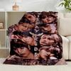 1PC K-pop Group Poses Flannel Blanket Gift, Suitable for Both Men And Women, Soft Ideal for Beds And Sofa, Birthday Or Christmas Gift