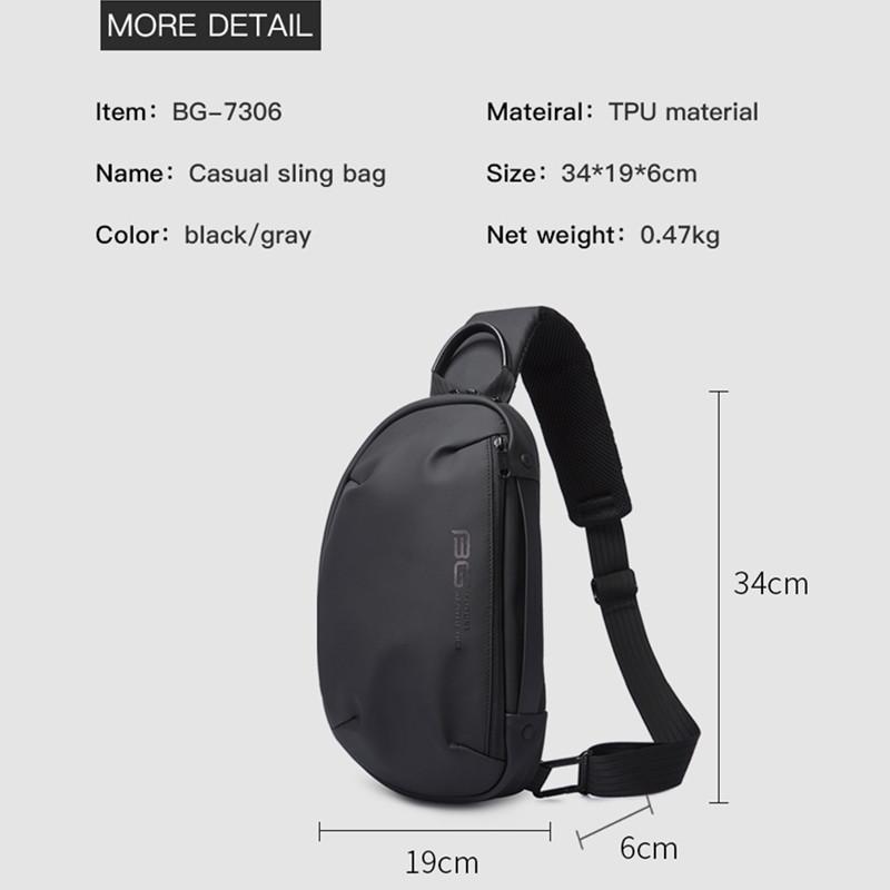 New Anti-theft Multifunction Crossbody Bag Shoulder Messenger Bags Male Waterproof Short Trip Chest Bag Pack for Men