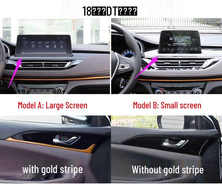 Eado DT Modified Interior Carbon Fiber Decor Sticker for Console & Door Panels