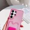 Transparent Glitter Bling Card Holder Wallet Phone Case For Samsung Galaxy S26 S25 S24 S23 Ultra Plus Soft TPU Shockproof Cover