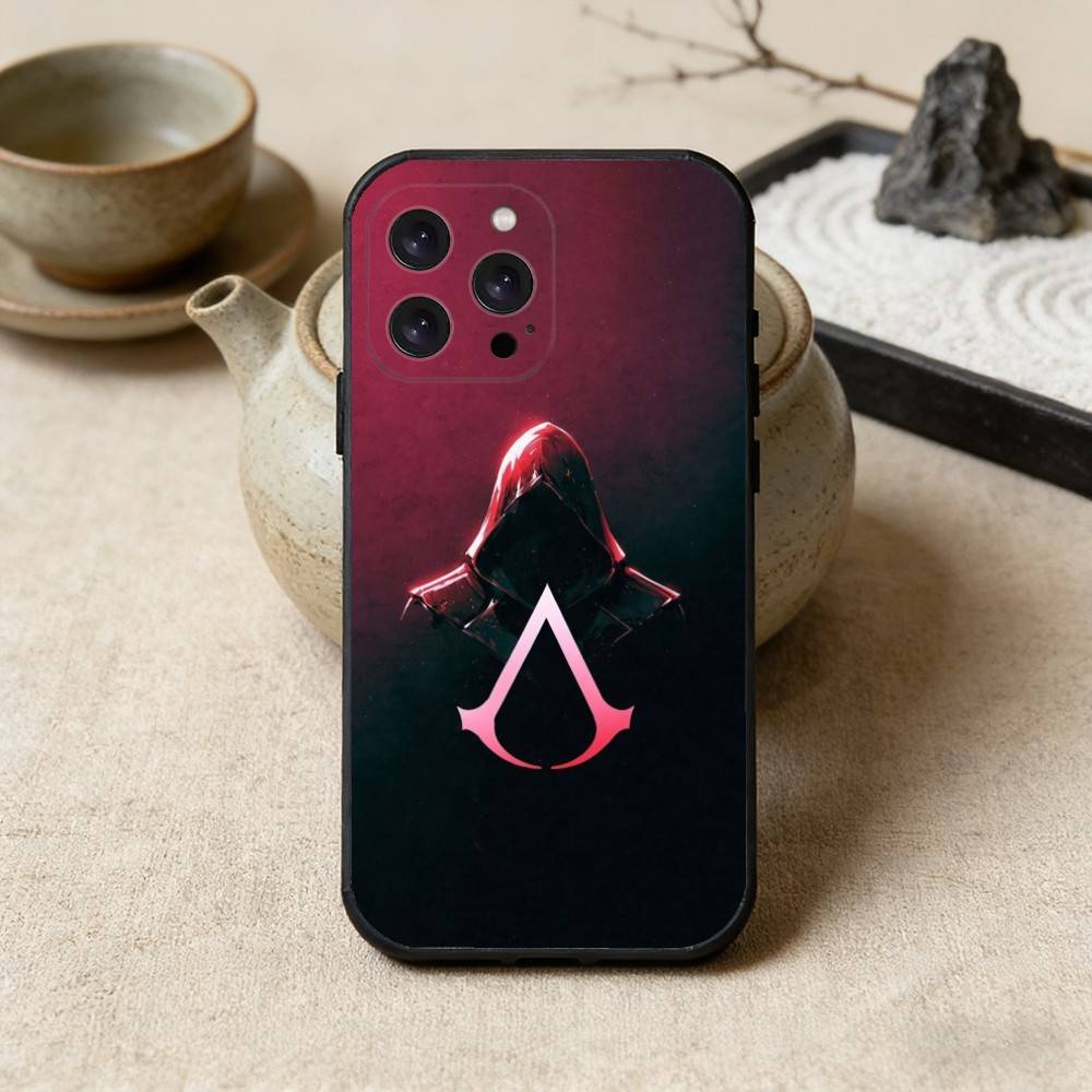 AssassinsY Creeds Phone Case For iPhone 16,15,14,13,12,17,Pro Max,Plus Silicone Black Case