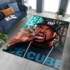 Tupac 2pac Rapper Eminem Hip Hop Rap God Art Rug for Bedroom Living Room Sofa Home Doormat Decor, Large Kids Non-slip Floor Mat