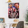 Atletico Madrid Wall Decor Tapestry Art For Pet Memorial Birthdaywedding Party Backdrop Family Gift
