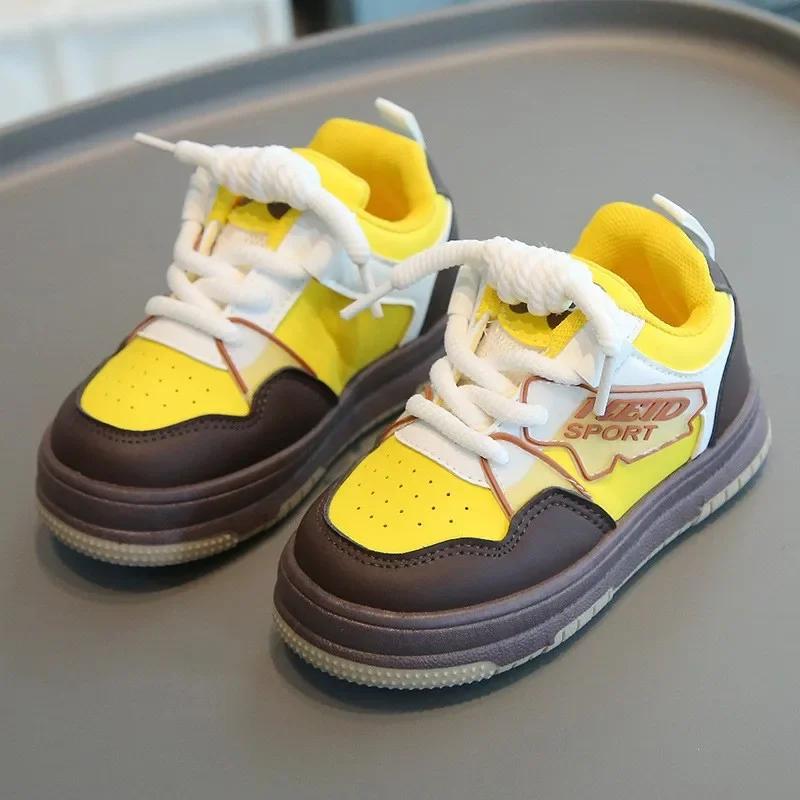 Autumn New Girl's Sneakers Fashion Trend Girls' Shoes Comfort Brand Soft Soled Kids Canvas Shoe Versatile Thick Soled Boy Shoes