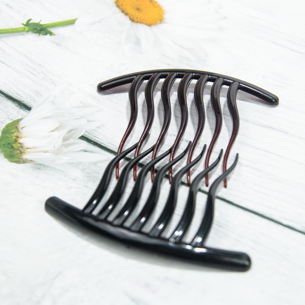 Simple Black Hair Comb Clip Volume Inserts Hair Comb Clip Hairpins Women Girls Hair Fork Hair Styling Tools Hair Accessories