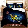 Rugby Sports Duvet Cover Set American Football Bedding Queen Size Polyester Comforter Cover Sports Themed Quilt