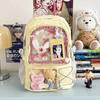 New Y2K Cute Ita Backpack Large Capacity Commute Rucksack Girl Transparent DIY Display Knapsack Outdoor Fashion Travel Schoolbag