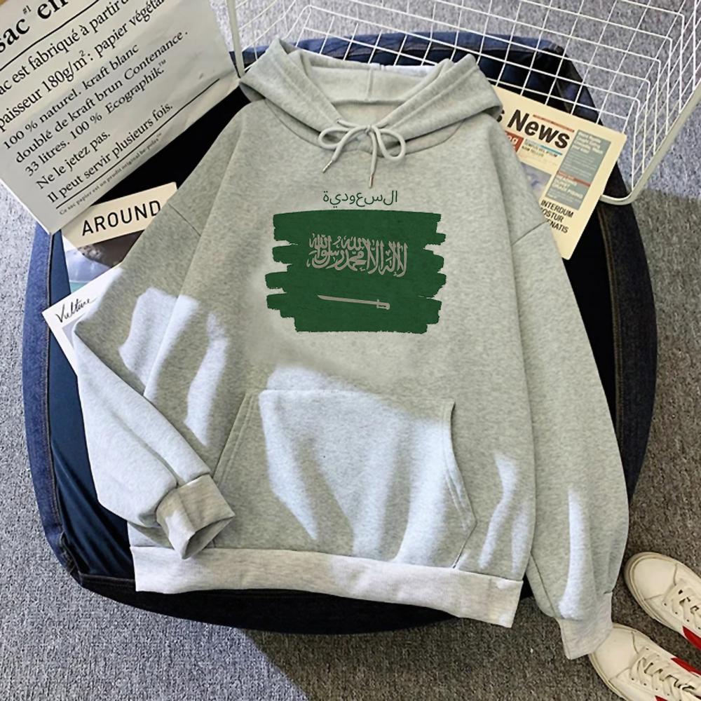 Felpe Stile Coreano Felpa con Cappuccio Anime Felpe Gotica Regno dell'Arabia Saudita Animazione Stile Sportivo Casual Classico Semplice