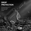 Protective AirPods Pro 2nd Generation Case Cover with Carabiner, with Keychain, Military-Grade Design, Full Body Protection, Black