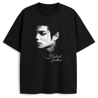 Král popu Michael Jackson Tričko Unisex a Dámské Letní Bavlněné Y2K Oblečení Ležérní Móda Kulatý Výstřih Krátký Rukáv Streetwear