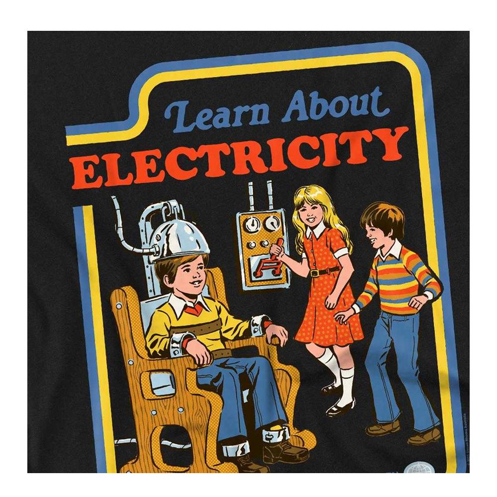 Steven Rhodes Unisex Adult Learn About Electricity T-Shirt