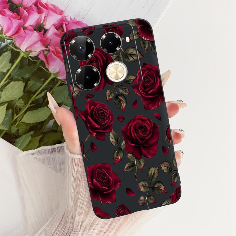 Für Infinix Note 40 40X 5G Hülle X6852 Neue Schmetterlingsbemalte Abdeckung Weiche Silikonhülle Für Infinix Note 40 Pro Plus Note40 X Hülle